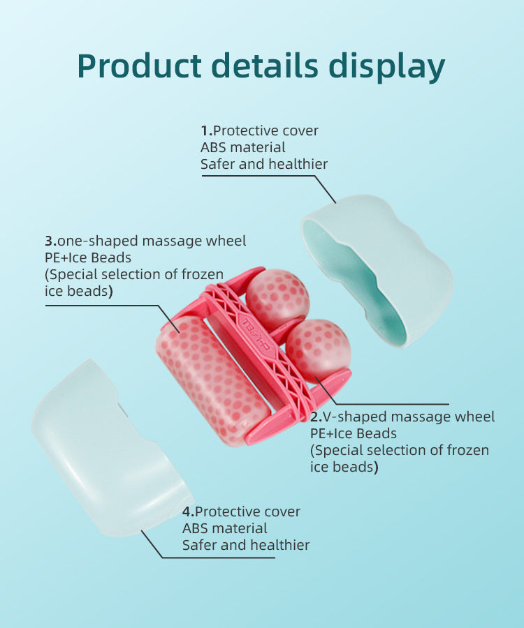 2-in-1 Dual-Head Ice Roller — Facial Cooling Massager