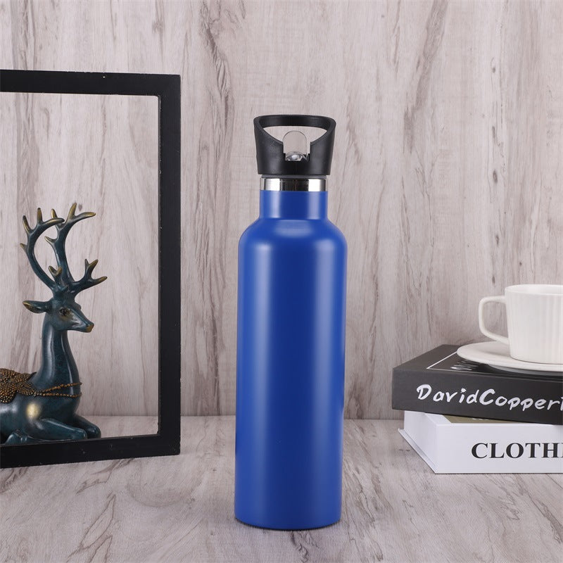 Trail Canteen — Insulated Bottle with Handle & Straw Lid