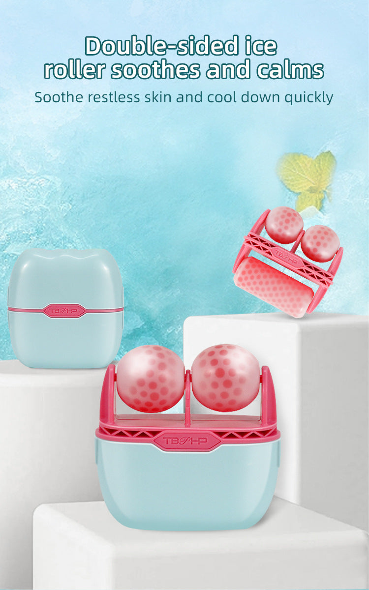 2-in-1 Dual-Head Ice Roller — Facial Cooling Massager